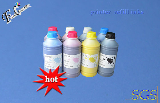 8 Color wide format Printer pigment ink, waterproof inks for hp70 ink cartridge refill pigment inks